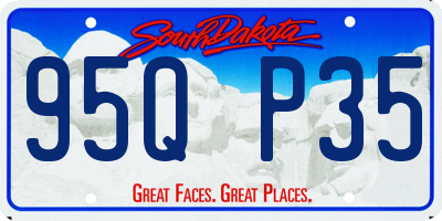 SD license plate 95QP35