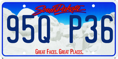 SD license plate 95QP36