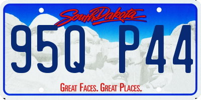 SD license plate 95QP44