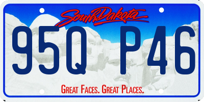 SD license plate 95QP46
