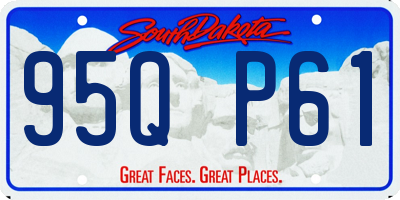 SD license plate 95QP61