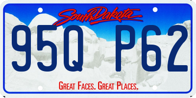 SD license plate 95QP62