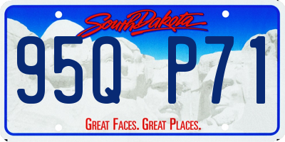 SD license plate 95QP71