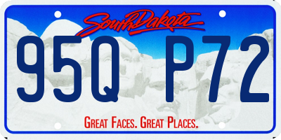 SD license plate 95QP72