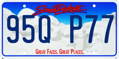 SD license plate 95QP77