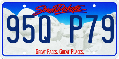SD license plate 95QP79