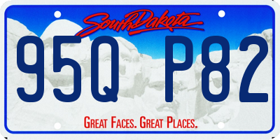 SD license plate 95QP82