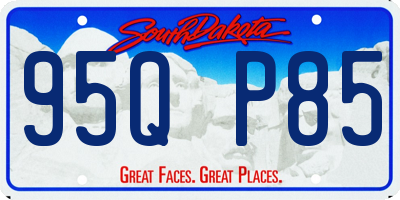 SD license plate 95QP85