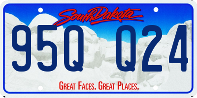 SD license plate 95QQ24