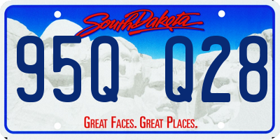SD license plate 95QQ28