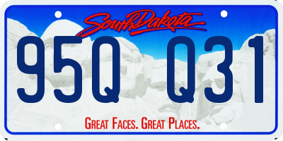 SD license plate 95QQ31