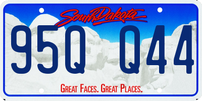 SD license plate 95QQ44