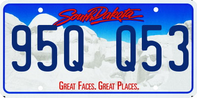 SD license plate 95QQ53