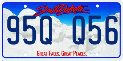 SD license plate 95QQ56
