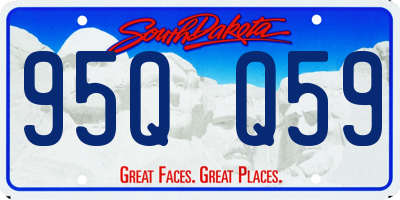 SD license plate 95QQ59