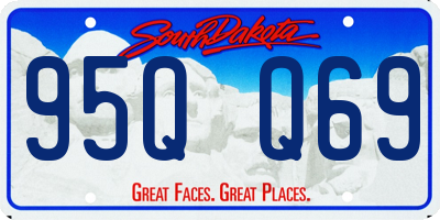 SD license plate 95QQ69