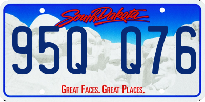 SD license plate 95QQ76
