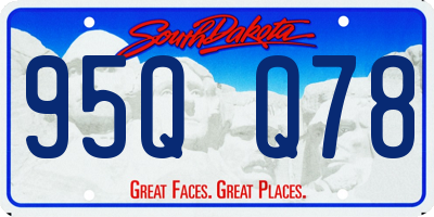 SD license plate 95QQ78