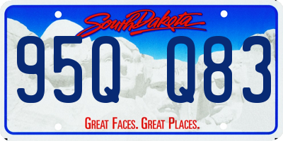 SD license plate 95QQ83