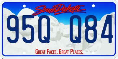 SD license plate 95QQ84