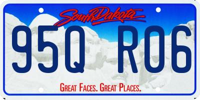 SD license plate 95QR06