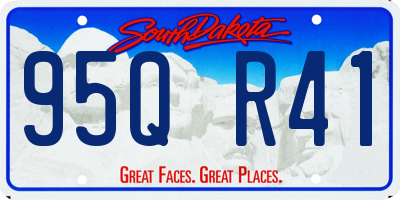 SD license plate 95QR41