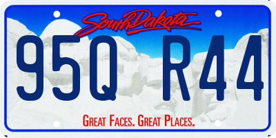 SD license plate 95QR44
