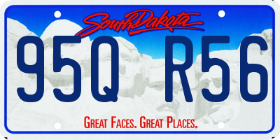 SD license plate 95QR56