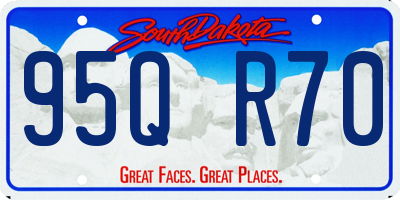 SD license plate 95QR70