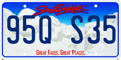 SD license plate 95QS35