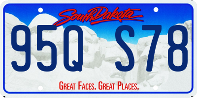 SD license plate 95QS78