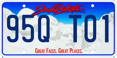 SD license plate 95QT01