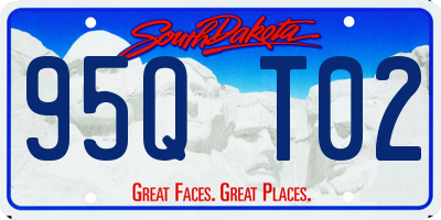 SD license plate 95QT02