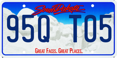 SD license plate 95QT05