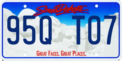 SD license plate 95QT07