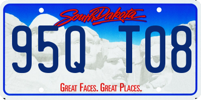 SD license plate 95QT08