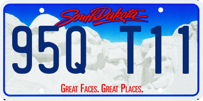 SD license plate 95QT11