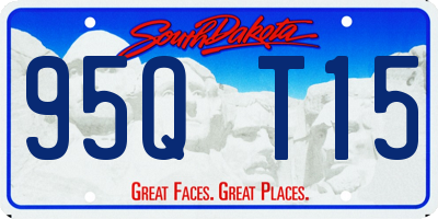 SD license plate 95QT15