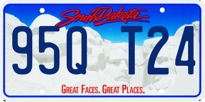 SD license plate 95QT24
