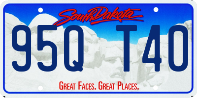 SD license plate 95QT40
