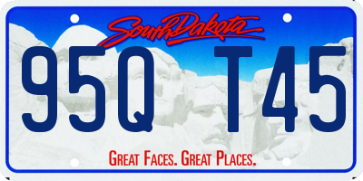 SD license plate 95QT45