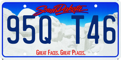 SD license plate 95QT46