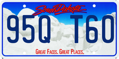SD license plate 95QT60