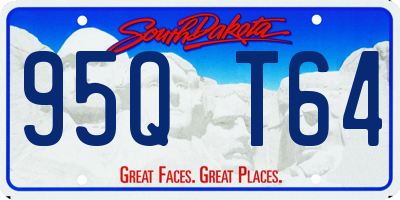 SD license plate 95QT64