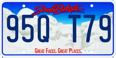 SD license plate 95QT79