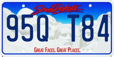 SD license plate 95QT84