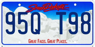 SD license plate 95QT98