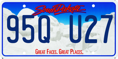 SD license plate 95QU27