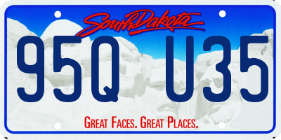 SD license plate 95QU35