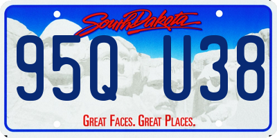 SD license plate 95QU38